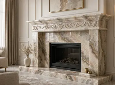 Travertine Stair Riser